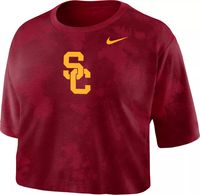 Nike Women's USC Trojans Cardinal Cotton Cropped T-Shirt