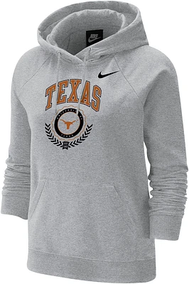 Nike Women's Texas Longhorns Grey Varsity Pullover Hoodie