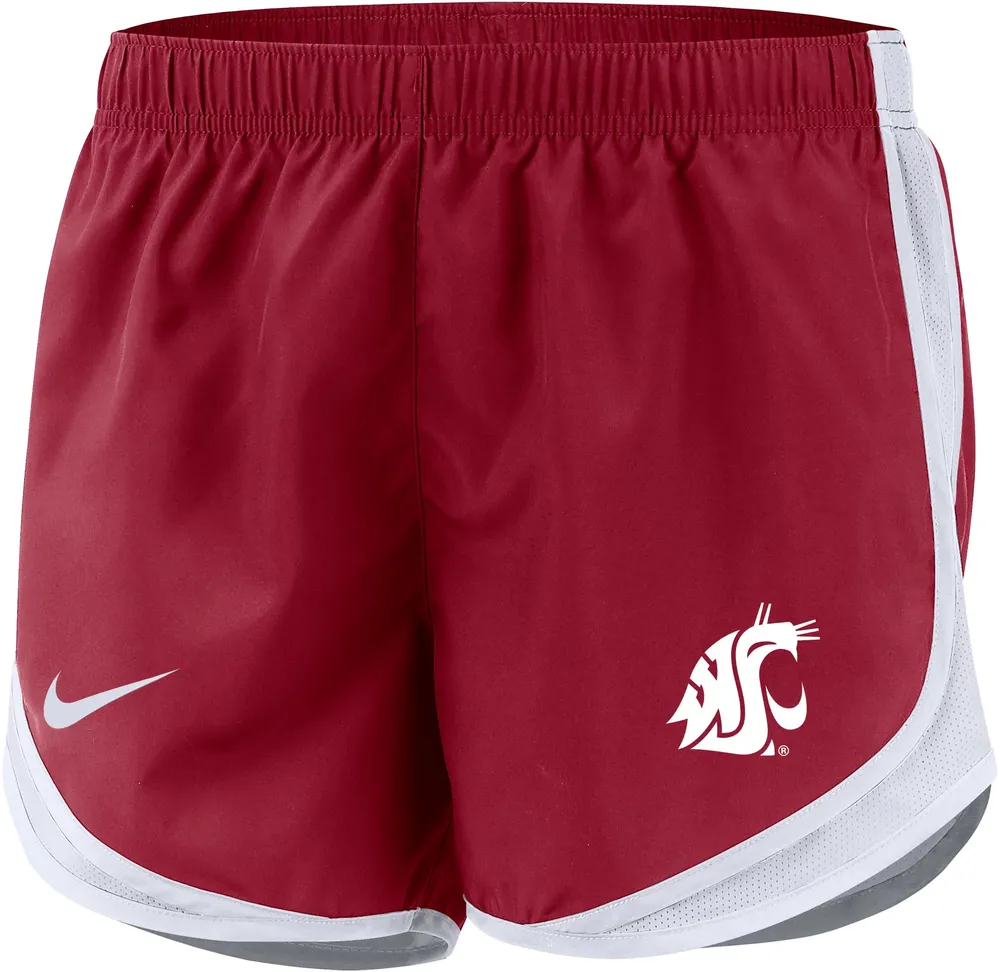 Nike Women's Washington State Cougars Crimson Dri-FIT Tempo Shorts