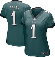 Nike Women's Philadelphia Eagles Jalen Hurts #1 Green Game Jersey