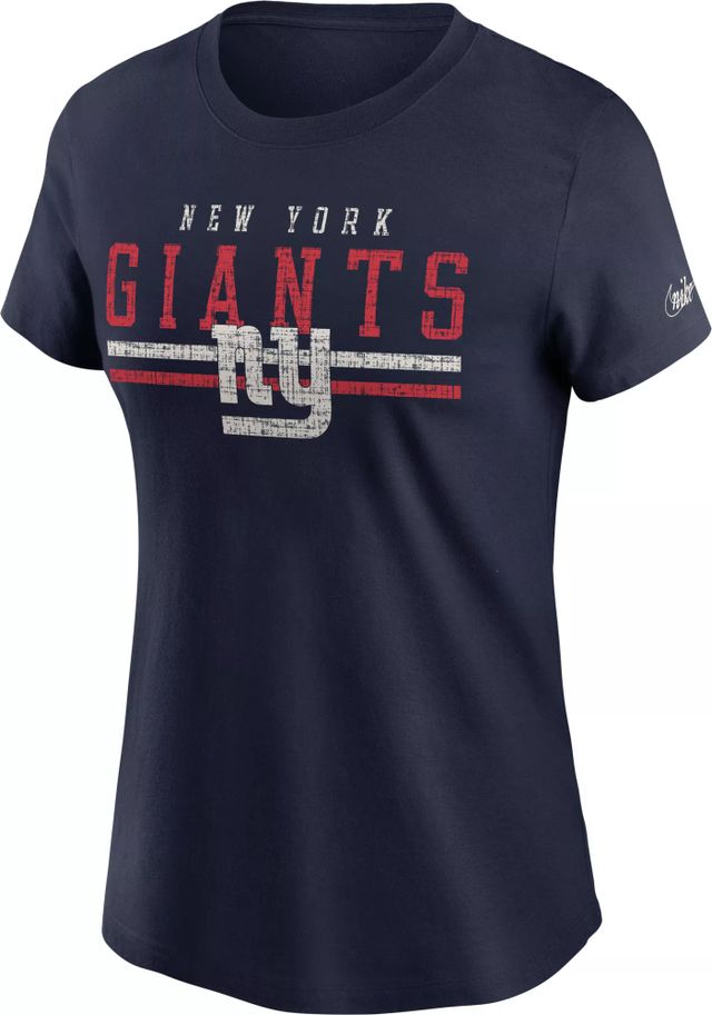 Dick's Sporting Goods Nike Women's New York Giants Historic Team Name Navy  T-Shirt