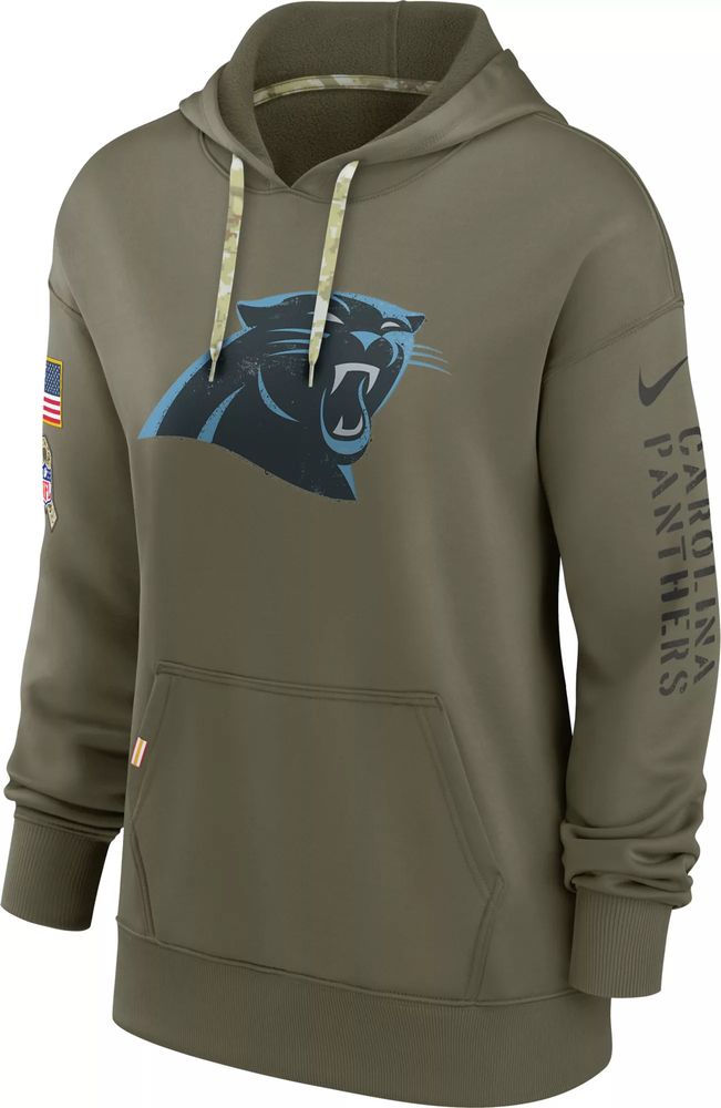 Dick's Sporting Goods Nike Women's Carolina Panthers Salute to Service  Olive Therma-FIT Hoodie