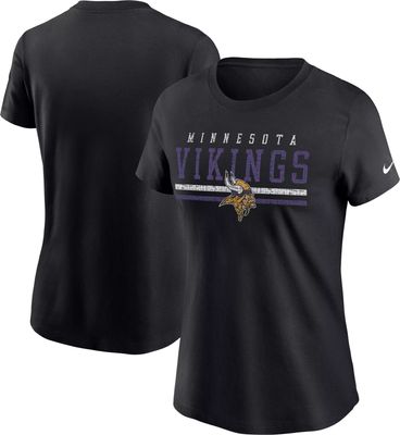 Nike Men's Minnesota Vikings Dalvin Cook #4 Purple Logo T-Shirt