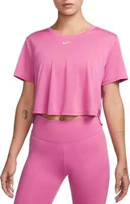 Nike Women's One Dri-FIT Standard Fit Short-Sleeve Cropped Top