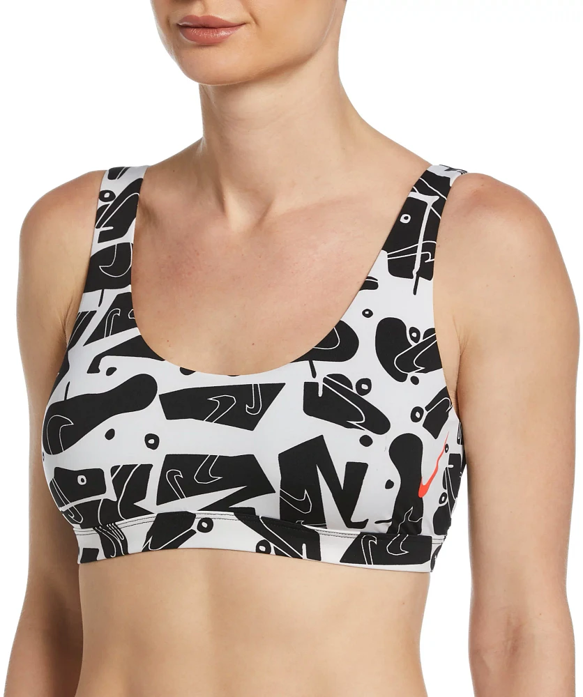 Nike Women's Scoop Neck Bikini Swim Top