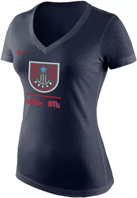 Nike Women's Atlanta Dream Navy Tri-blend T-Shirt