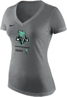 Nike Women's New York Liberty Grey Tri-blend T-Shirt