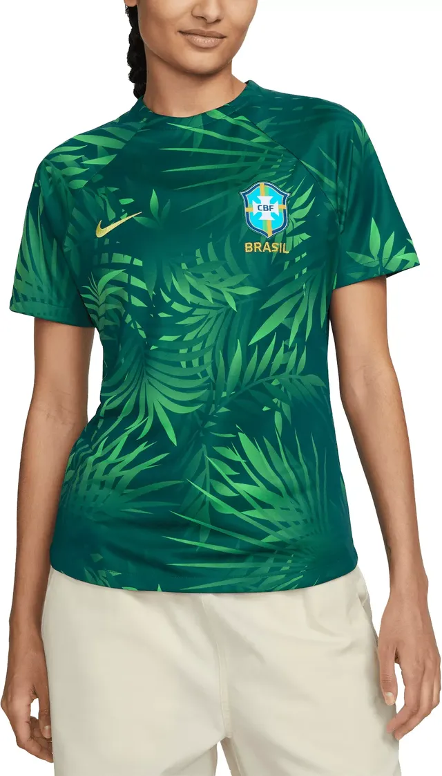 Dick's Sporting Goods Nike Women's Brazil 2023 Green Prematch