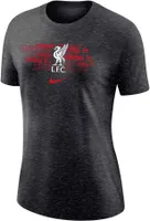 Nike Women's Liverpool FC Varsity Logo Grey T-Shirt