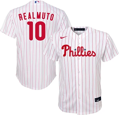 Nike Youth Philadelphia Phillies J. T. Realmuto #10 White Cool Base Jersey