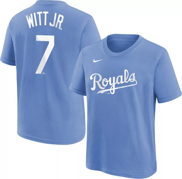 Dick's Sporting Goods Nike Youth Kansas City Royals Whit Merrifield #15  Blue T-Shirt