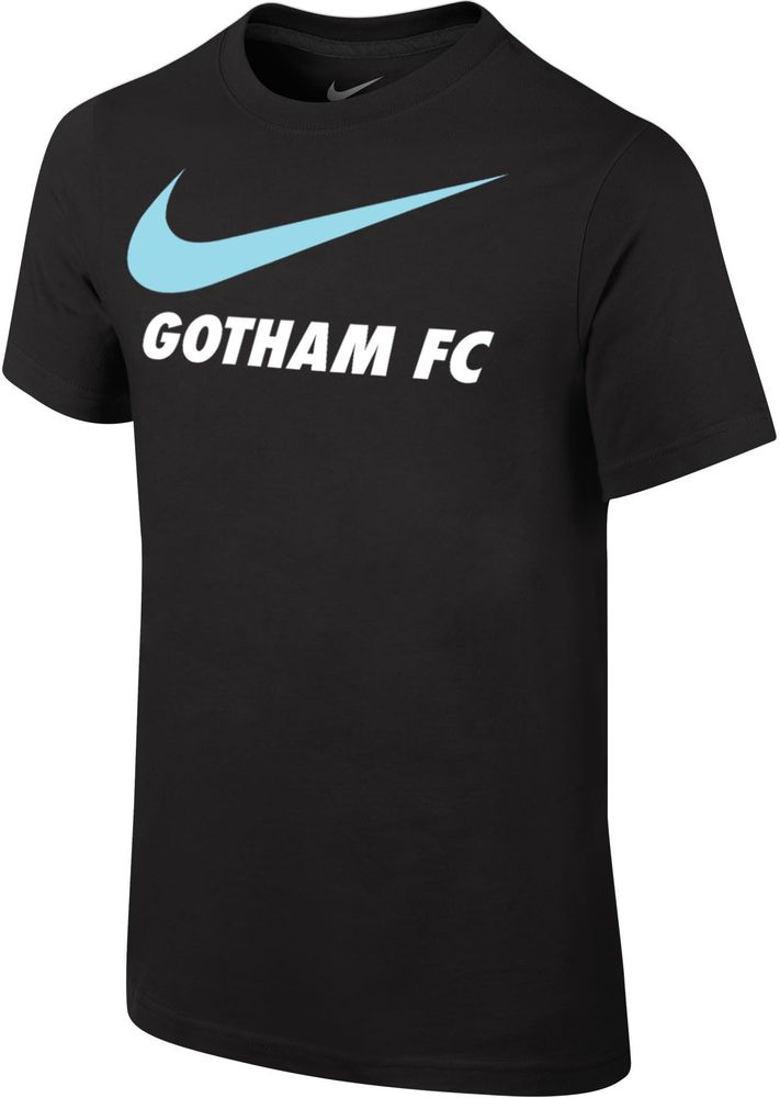 Pygmalion kogel Ontvanger Dick's Sporting Goods Nike Youth Gotham FC Swoosh Black T-Shirt | Bridge  Street Town Centre