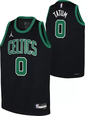 Nike Youth Boston Celtics Jayson Tatum #0 Black Dri-FIT Swingman Jersey