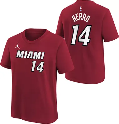 Nike Youth Miami Heat Tyler Herro #14 Red T-Shirt