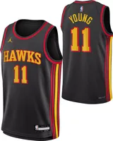 Nike Youth Atlanta Hawks Trae Young #11 Black Dri-FIT Swingman Jersey