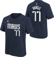 Nike Youth Dallas Mavericks Luka Doncic #77 Navy T-Shirt