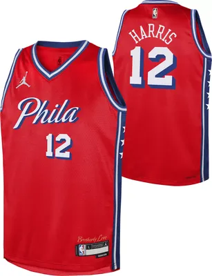 Nike Youth Philadelphia 76ers Tobias Harris #12 Red Dri-FIT Swingman Jersey