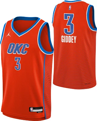 Nike Youth Oklahoma City Thunder Josh Giddey #3 Orange Dri-FIT Swingman Jersey