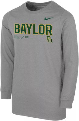 Nike Baylor Bears Cotton Long Sleeve Logo T-Shirt 