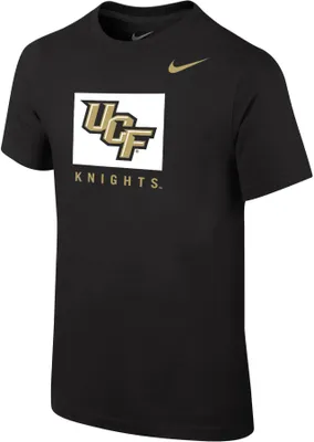 Nike Youth UCF Knights Black Core Cotton Wordmark T-Shirt