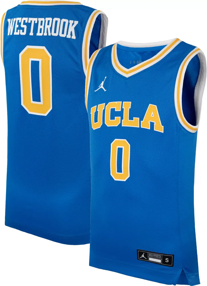 Jordan Youth UCLA Bruins Russell Westbrook #0 Light Blue Replica Basketball Jersey