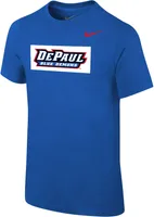 Nike Youth DePaul Blue Demons Royal Core Cotton Wordmark T-Shirt