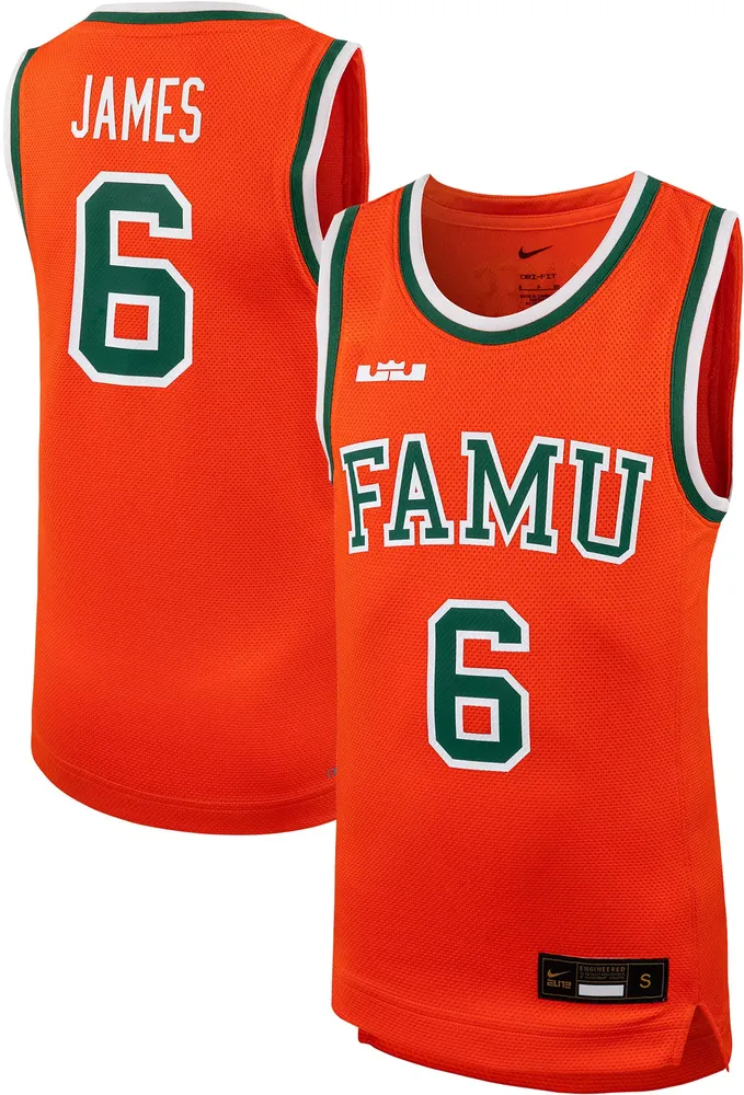 Nike Youth Florida A&M Rattlers LeBron James #23 Orange Replica Basketball Jersey