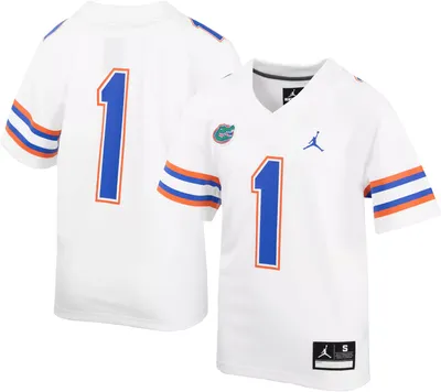 Jordan Youth Florida Gators #1 White Untouchable Game Football Jersey