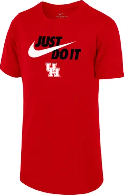 Nike Youth Houston Cougars Red Dri-FIT Legend Just Do It T-Shirt