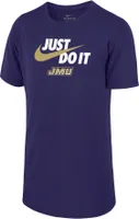 Nike Youth James Madison Dukes Purple Dri-FIT Legend Just Do It T-Shirt