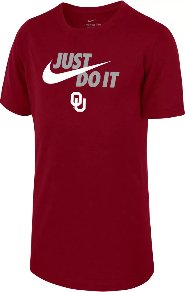 Nike Youth Oklahoma Sooners Crimson Dri-FIT Legend Just Do It T-Shirt