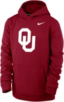 Nike Youth Oklahoma Sooners Crimson Club Fleece Pullover Hoodie