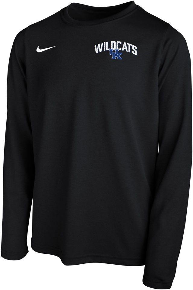 Men's Nike White Kentucky Wildcats Basketball Icon Legend Performance Long Sleeve T-Shirt