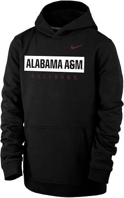 Nike Youth Alabama A&M Bulldogs Black Club Fleece Pullover Hoodie