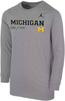 Youth Jordan Brand Tom Brady Navy Michigan Wolverines Alumni Jersey