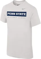 Nike Youth Penn State Nittany Lions White Core Cotton Wordmark T-Shirt