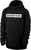 Nike Youth San Diego State Aztecs Black Club Fleece Pullover Hoodie