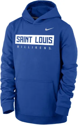 Nike Youth Saint Louis Billikens Blue Club Fleece Pullover Hoodie