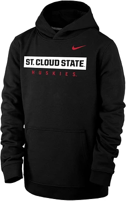 Nike Youth St. Cloud State Huskies Black Club Fleece Pullover Hoodie