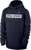 Nike Youth Utah State Aggies Blue Club Fleece Pullover Hoodie