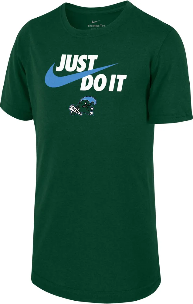 Nike Youth Tulane Green Wave Dri-FIT Legend Just Do It T-Shirt