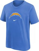 Nike Youth Los Angeles Chargers Logo Blue Cotton T-Shirt