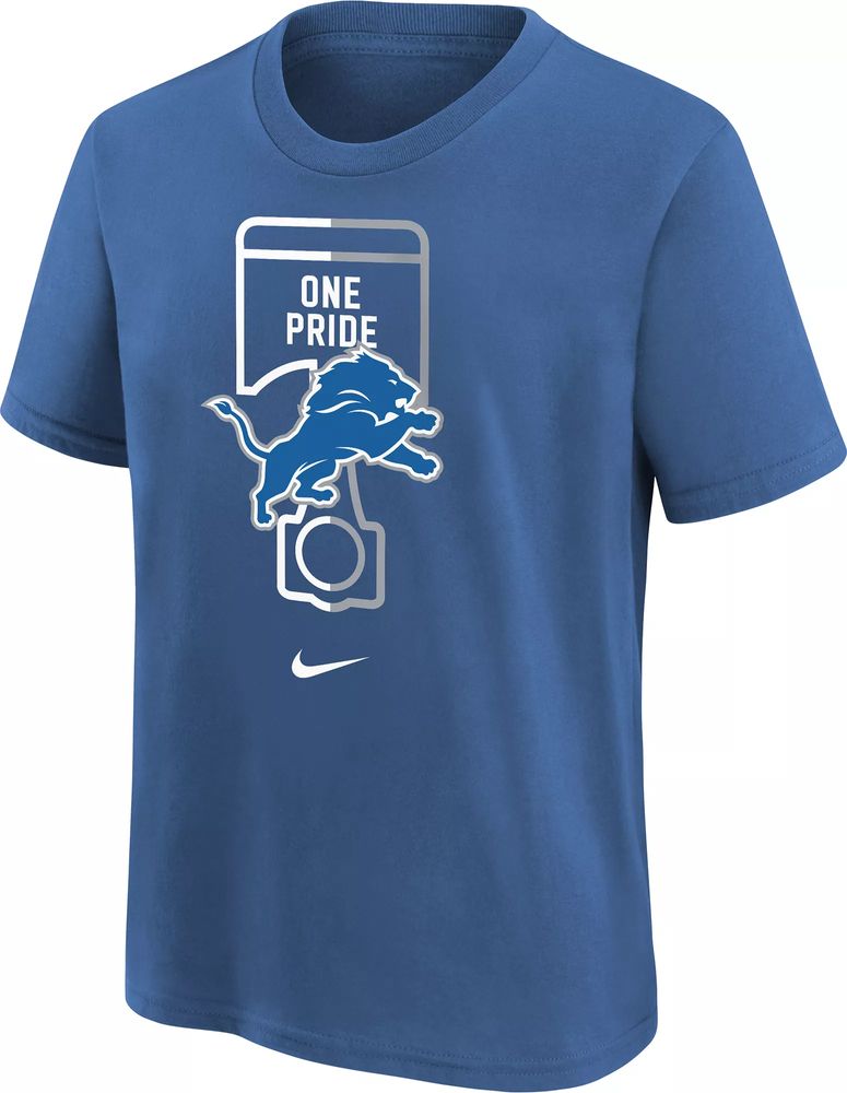 Dick's Sporting Goods Nike Youth Detroit Lions Team Local Blue Cotton T- Shirt