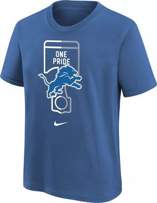 Men's Nike Blue Detroit Lions Primary Logo T-Shirt