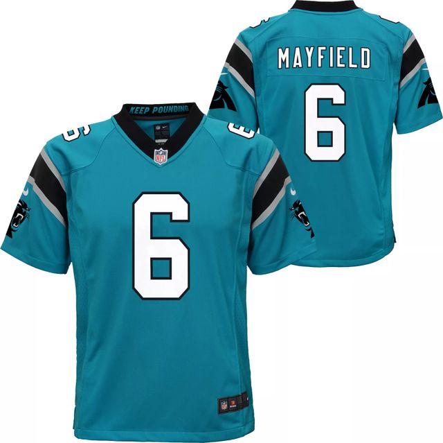 Baker Mayfield 6 Carolina Panthers Youth Player Game Jersey - Black -  Bluefink