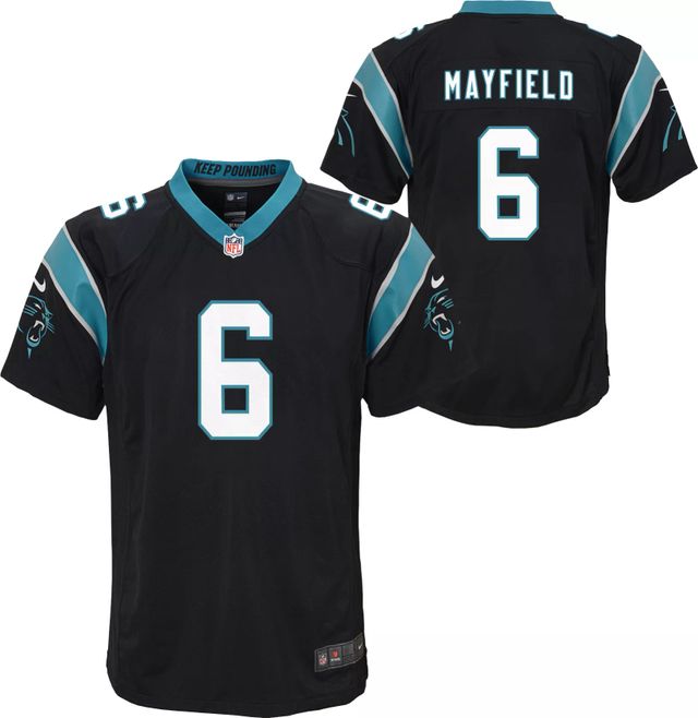 Dick's Sporting Goods Nike Youth Carolina Panthers Baker Mayfield #6  Alternate Game Jersey