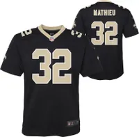 Nike Youth New Orleans Saints Tyrann Mathieu #32 Black Game Jersey