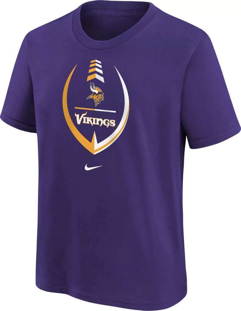 Dick's Sporting Goods Nike Youth Minnesota Vikings Icon Purple T-Shirt