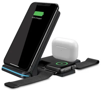 iLIVE 3-in-1 Wireless Charging Stand