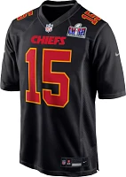 Nike Men's Super Bowl LVIII Bound Patch Kansas City Chiefs Patrick Mahomes #15 Game Jersey